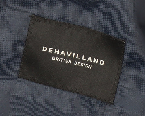 Dehavilland Men's Blue Blazer, 40S, Formal Attire