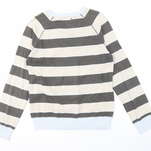 Jack & Jones Men's Multicoloured Striped Pullover, Size S