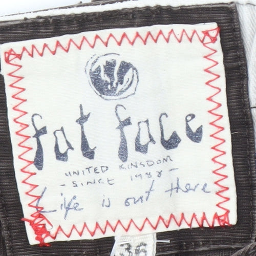 Fat Face Men's Brown Corduroy Straight Jeans 38