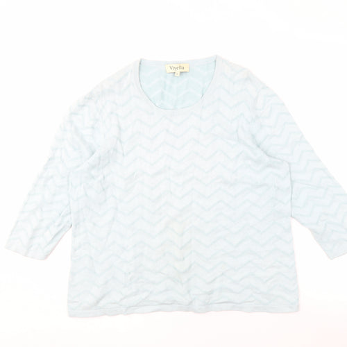 Viyella Women's Blue XL Crew Neck Pullover Jumper