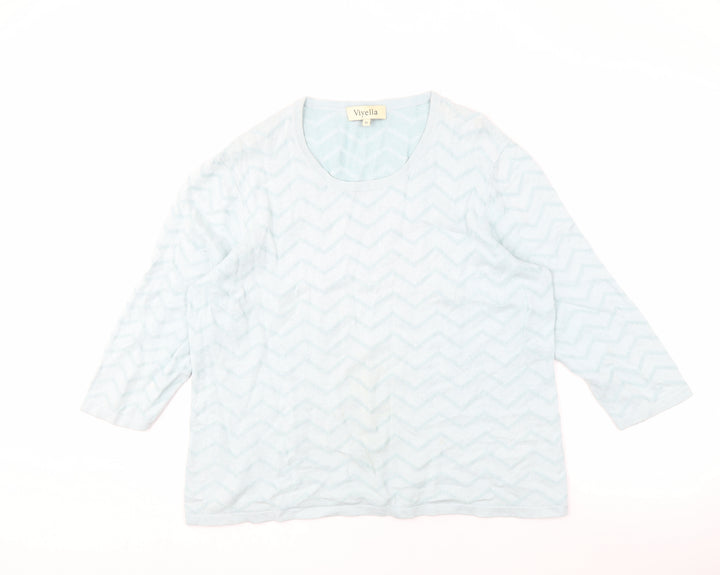 Viyella Women's Blue XL Crew Neck Pullover Jumper