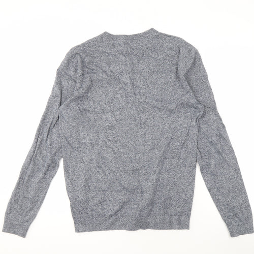 Jack & Jones Men's Grey Cotton Jumper Size M