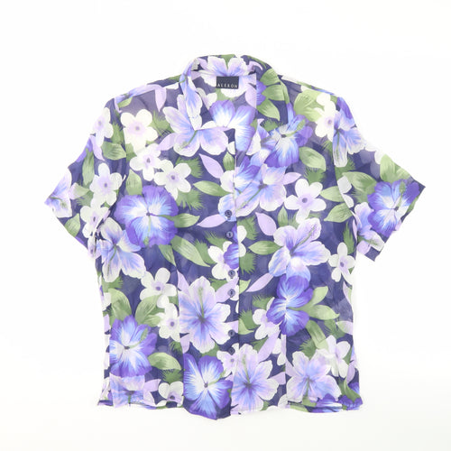 Alexon Women's Multicoloured Floral Shirt, Size 12, Viscose