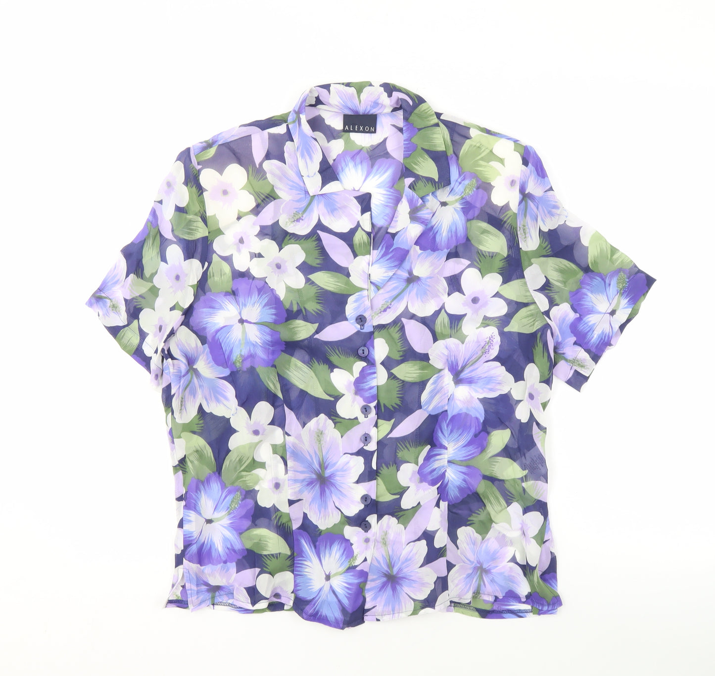 Alexon Women's Multicoloured Floral Shirt, Size 12, Viscose