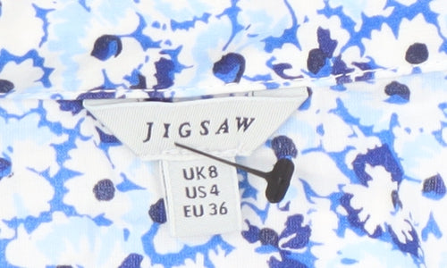Jigsaw Women’s Floral Button-Up Shirt UK Size 8