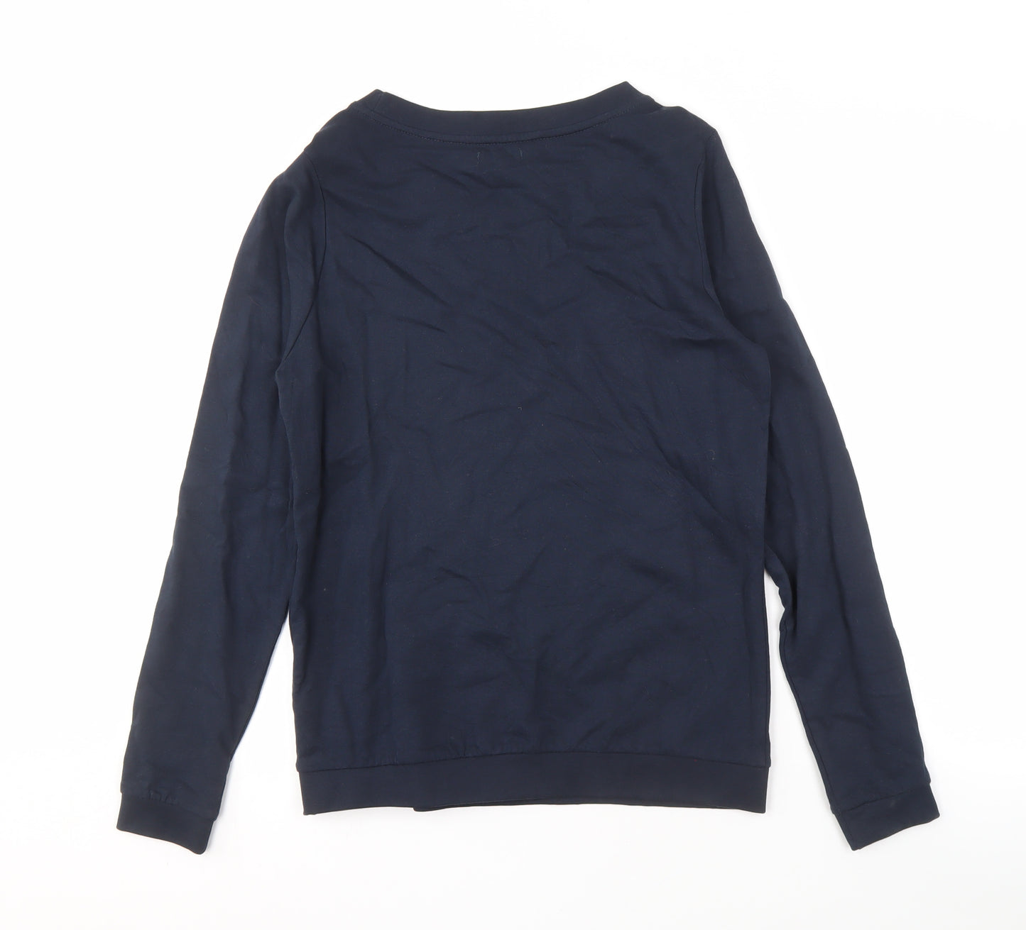 Jacqueline de Yong Blue Graphic Sweatshirt M Unisex