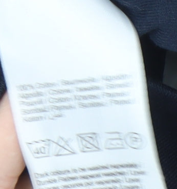 Jacqueline de Yong Blue Graphic Sweatshirt M Unisex