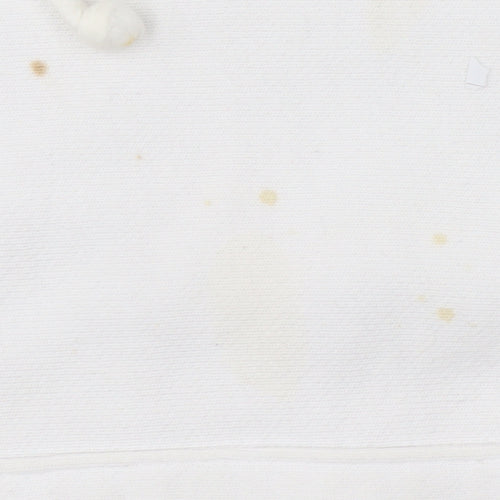 Champion Men's White Hoodie - Medium, Pullover, Logo