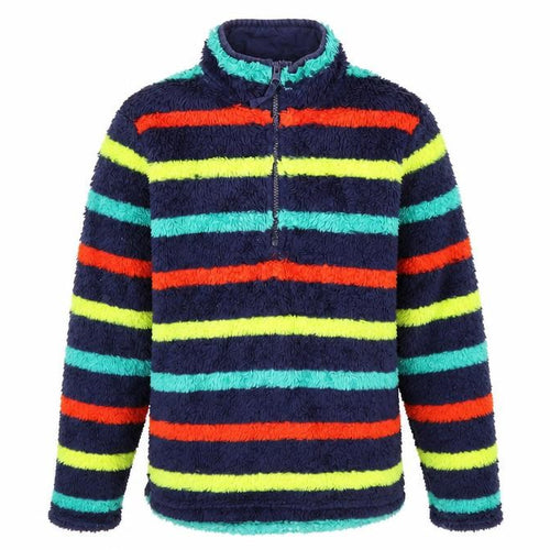 Mountain Warehouse Boys Fleece Striped Full Zip Sweatshirt 11-12Y