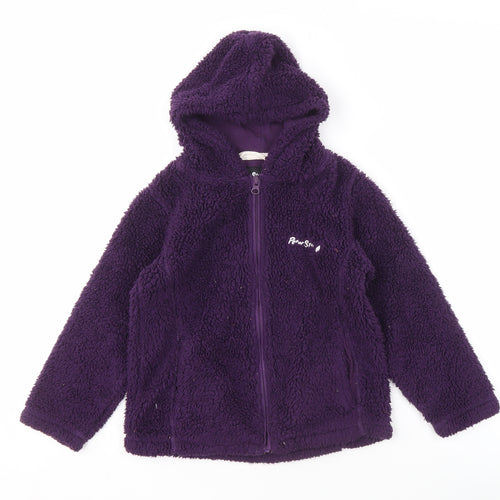 Peter Storm Girls Purple Fleece Jacket, Size 5-6 Years