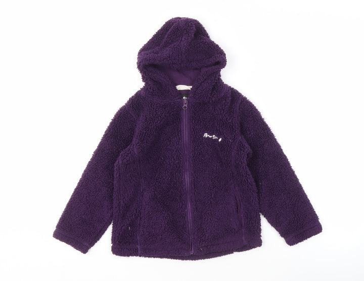 Peter Storm Girls Purple Fleece Jacket, Size 5-6 Years