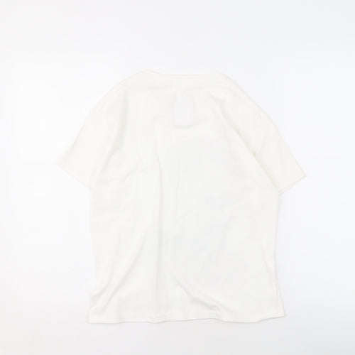 Manchester United Boys White Graphic T-Shirt 7-8 Years