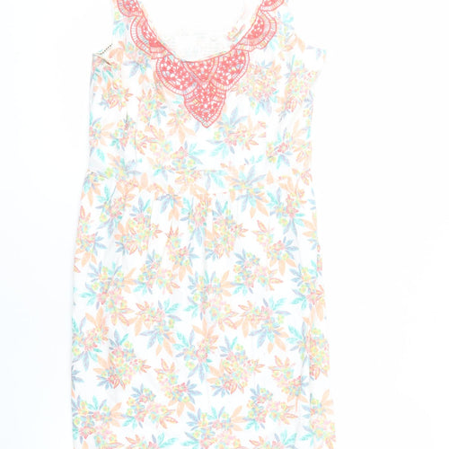 Fat Face Women's Multicoloured Floral Dress Size 12