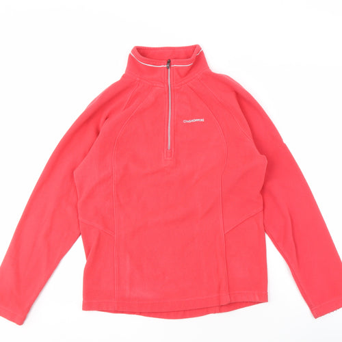 Craghoppers Women's Red Pullover Fleece Sweatshirt Size 10