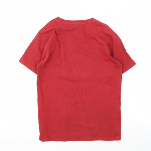 Saltrock Boys Red Graphic T-Shirt 9-10 Years Crew Neck