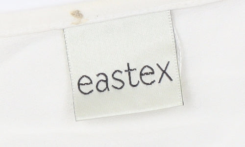 Eastex Ivory Round Neck Long Sleeve Top for Women