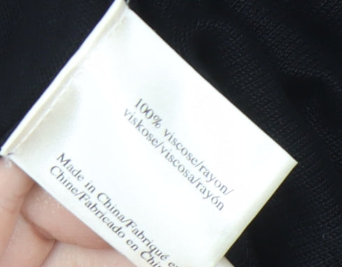 Laura Ashley Women's Black Shrug, Size 16, V-Neck