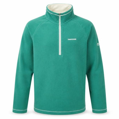Craghoppers Unisex Green Sweatshirt M, Logo, High Neck, Lightweight