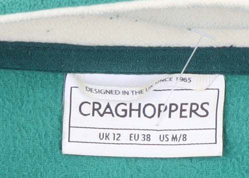 Craghoppers Unisex Green Sweatshirt M, Logo, High Neck, Lightweight