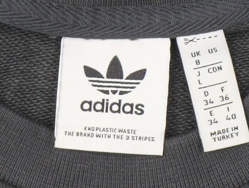 Adidas Women's Black Pullover Sweatshirt Size 8