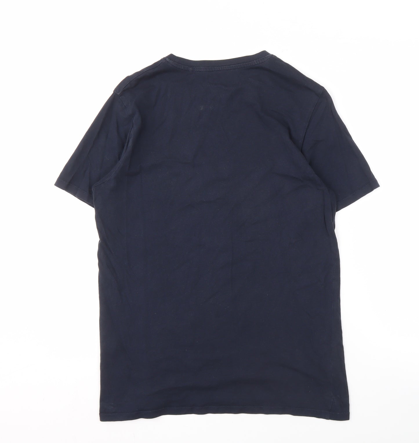 Jack & Jones Men's Blue Crew Neck T-Shirt, Size M