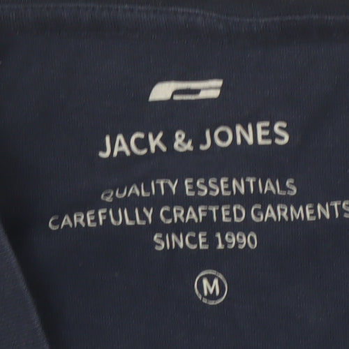 Jack & Jones Men's Blue Crew Neck T-Shirt, Size M