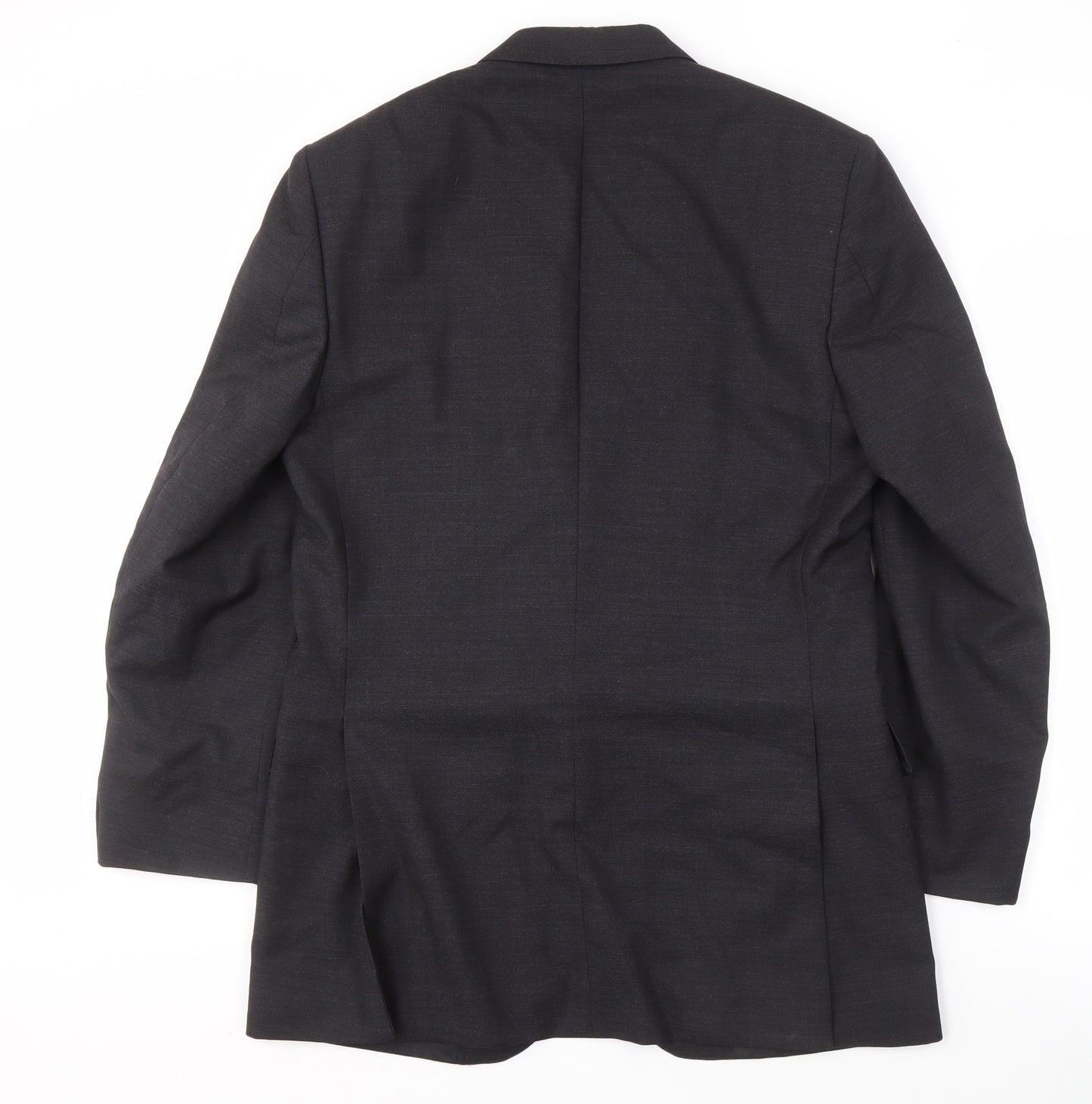 Crombie Men's Grey Wool Blazer Size 40L Formal Look