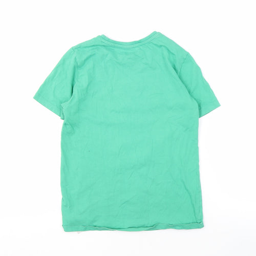Minecraft Boys Green Graphic T-Shirt 10 Years Sequin Logo