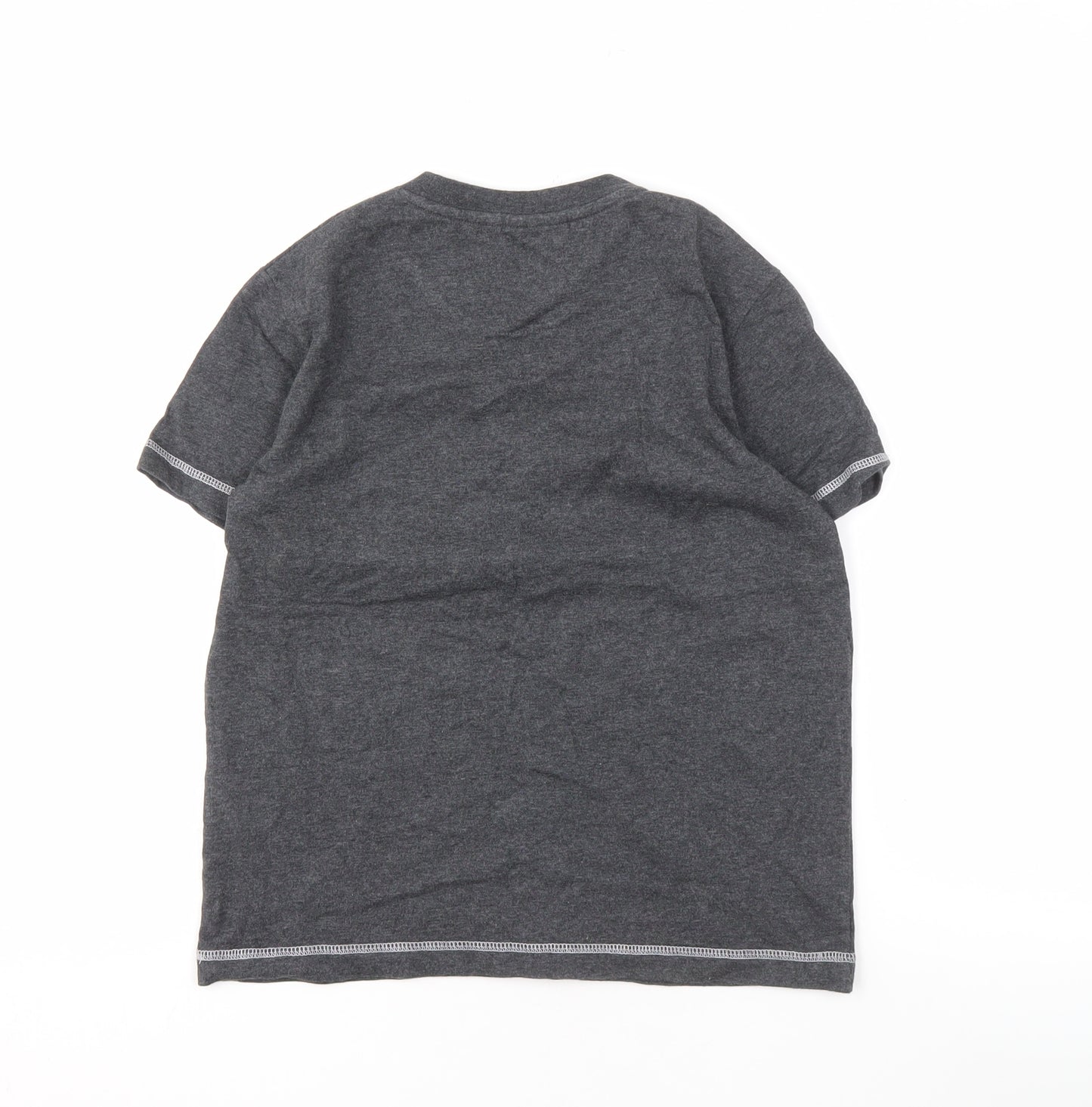 Fila Boys Grey Logo T-Shirt, Short Sleeve, Size L