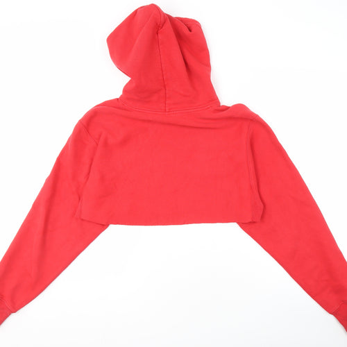 Champion Women's Red Pullover Hoodie, M, Hooded Logo