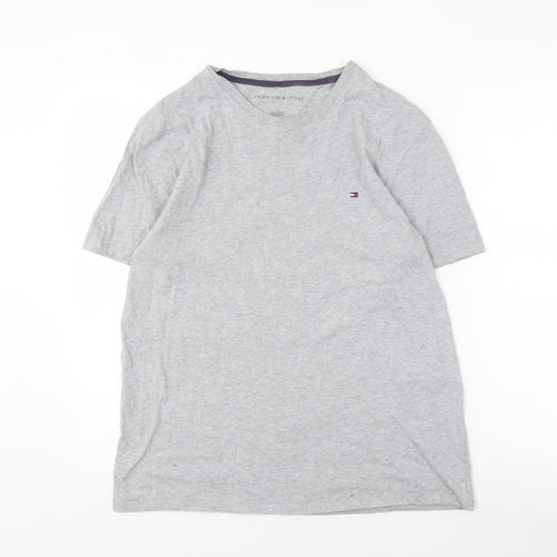 Tommy Hilfiger Men's Grey Crew Neck T-Shirt - Size M