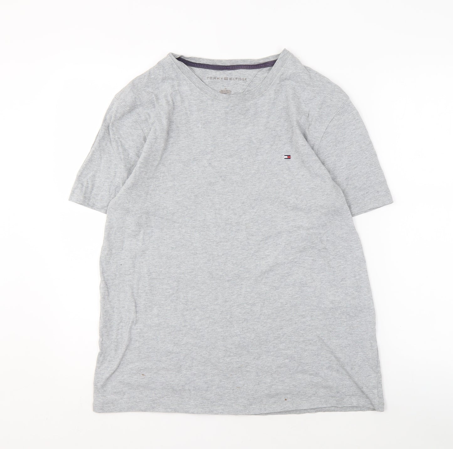 Tommy Hilfiger Men's Grey Crew Neck T-Shirt - Size M