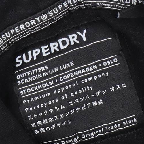 Superdry Women's Black Pullover Hoodie Size 12