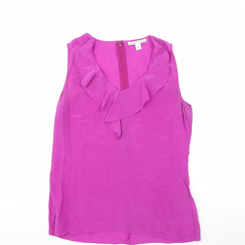 Banana Republic Women's Purple Silk Blouse Size 4