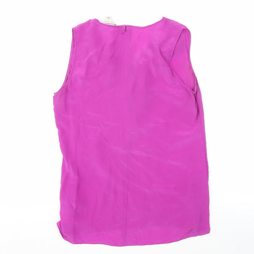Banana Republic Women's Purple Silk Blouse Size 4