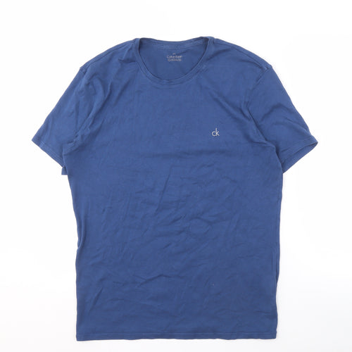 Calvin Klein Men's Blue Crew Neck T-Shirt L