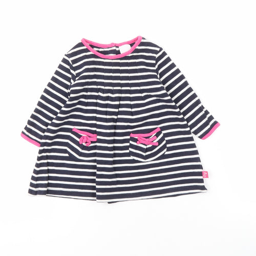 Jasper Conran Girls Striped Dress 3-6 Months Multicoloured