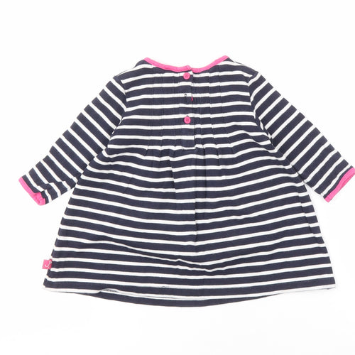 Jasper Conran Girls Striped Dress 3-6 Months Multicoloured