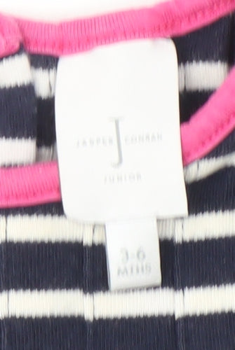 Jasper Conran Girls Striped Dress 3-6 Months Multicoloured