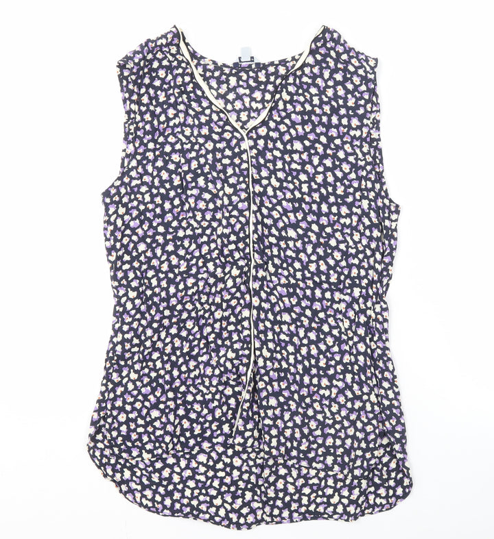 Jigsaw Women's Multicoloured Floral Sleeveless Top