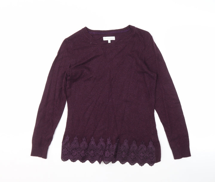RJR John Rocha Women's Purple Pullover Jumper - Size 12