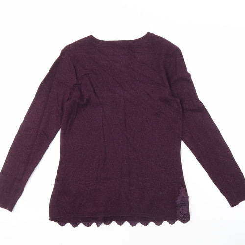 RJR John Rocha Women's Purple Pullover Jumper - Size 12