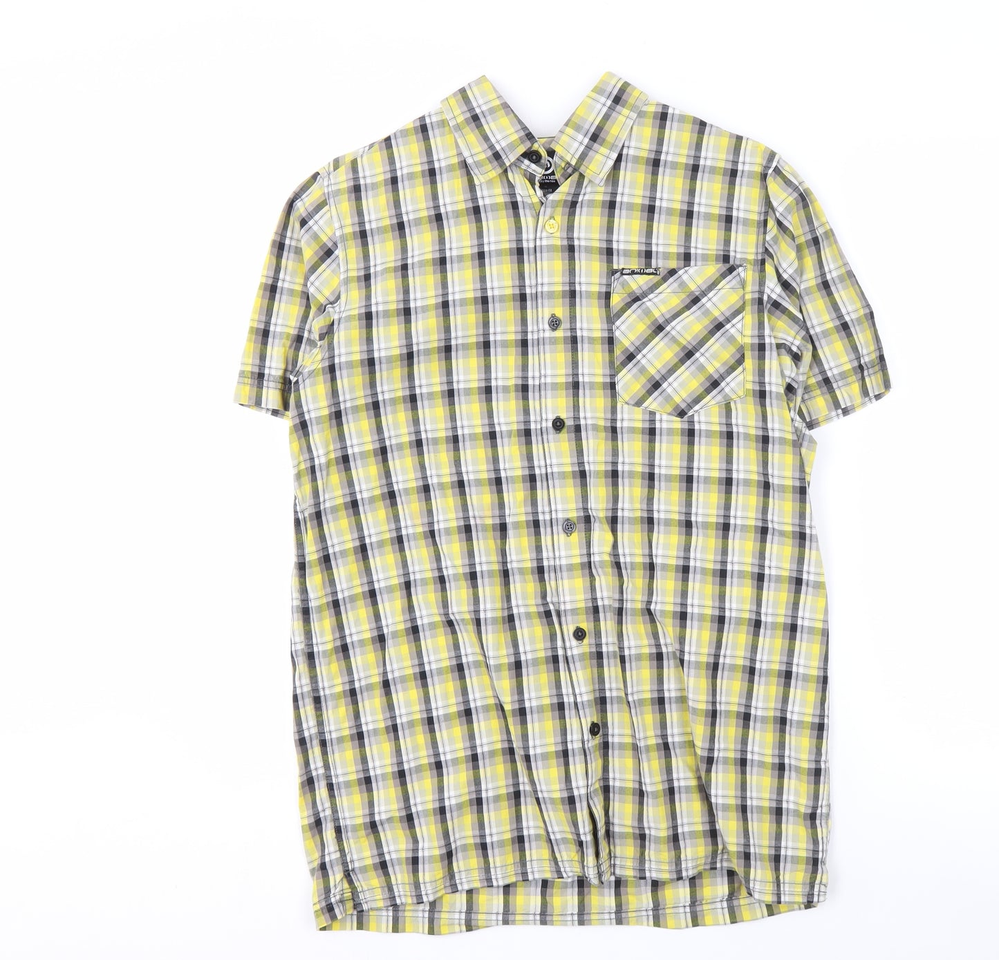 Animal Men's Multicoloured Check Short Sleeve Shirt S