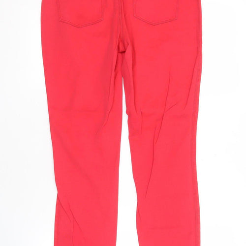 Pure DKNY Women's Red Trousers Size 8