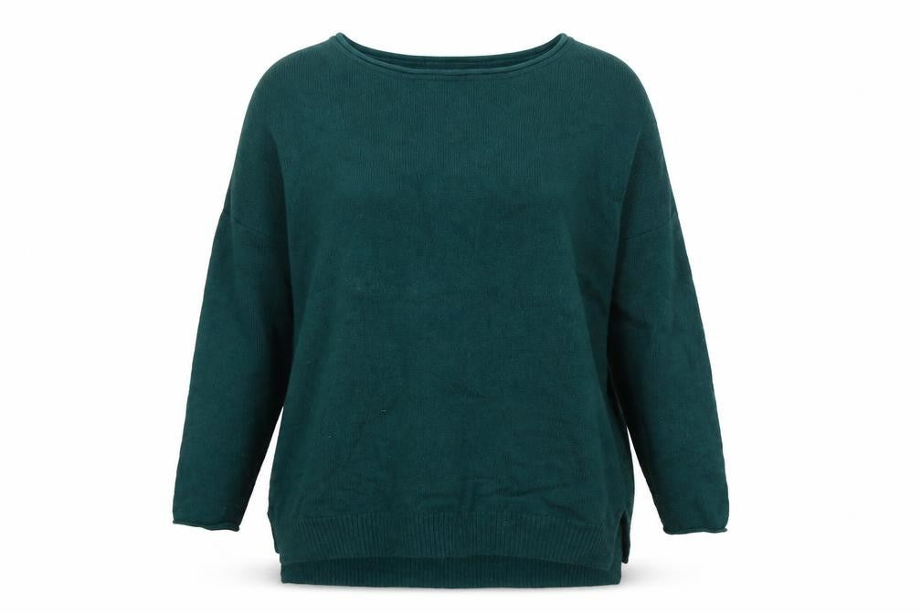 Front view of Laura Ashley Women's Green jumper, size 8