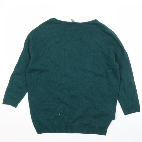 Laura Ashley Women's Green Pullover Jumper, Size 8
