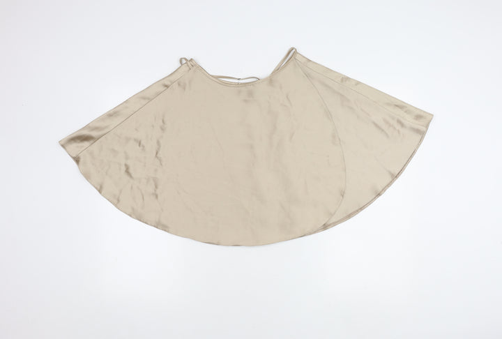 ASOS DESIGN Beige Wrap Skirt for Women, Size 12