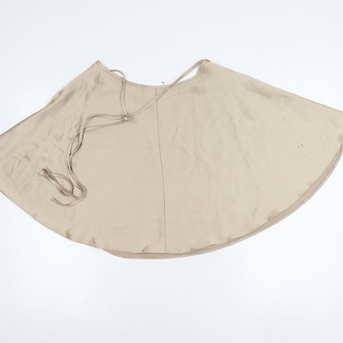 ASOS DESIGN Beige Wrap Skirt for Women, Size 12