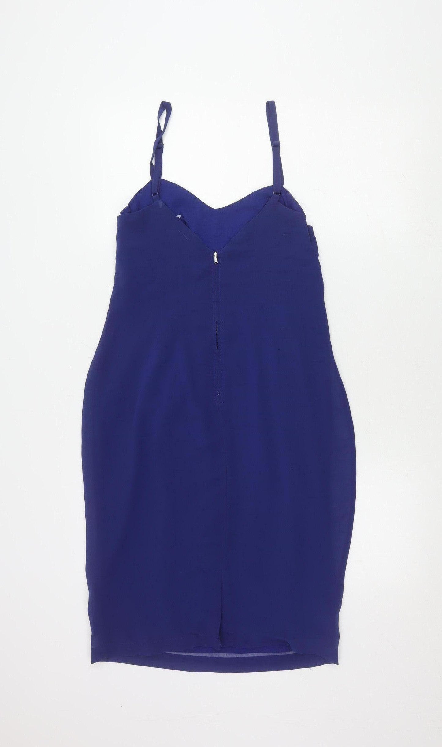 Louche Women's Blue Short Slip Dress, Size 12