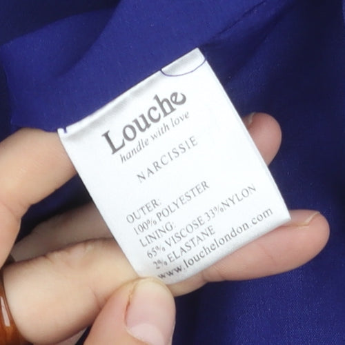 Louche Women's Blue Short Slip Dress, Size 12